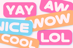 Shake Bubble Playful Bubble Display Font Product Image 5