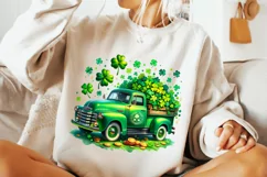 St Patricks Day Farm Truck PNG, St Patrick's Day PNG, Lucky Product Image 1