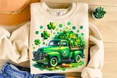 St Patricks Day Farm Truck PNG, St Patrick's Day PNG, Lucky Product Image 2