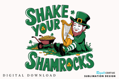 Shake Your Shamrocks PNG, St Patrick’s Day Gnome PNG Product Image 1