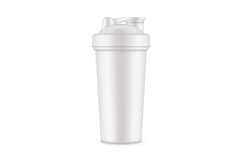 Shaker Bottle Mockup Isolated on White Background Product Image 1