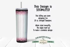 Cute Pig with Sunflowers 20oz Seamless Tumbler Wrap Product Image 3