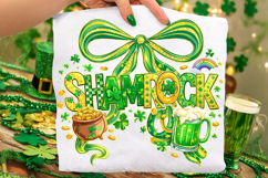 Shamrock PNG, Coquette PNG, St Patrick's Day PNG, Irish PNG Product Image 1