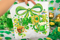 Shamrock PNG, Coquette PNG, St Patrick's Day PNG, Irish PNG Product Image 2