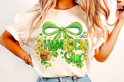 Shamrock PNG, Coquette PNG, St Patrick's Day PNG, Irish PNG Product Image 3