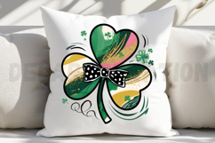 Shamrock Coquette St Patricks Day Sublimation PNG Product Image 3