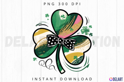 Shamrock Coquette St Patricks Day Sublimation PNG Product Image 1