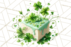 St. Patrick’s Day Dessert Bar Clipart PNG Product Image 3