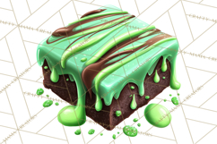 St. Patrick’s Day Dessert Bar Clipart PNG Product Image 4
