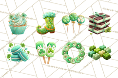 St. Patrick’s Day Dessert Bar Clipart PNG Product Image 8