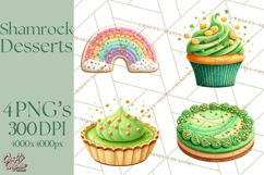 St. Patrick’s Day Dessert Bar Clipart PNG Product Image 1