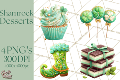 St. Patrick’s Day Dessert Bar Clipart PNG Product Image 1