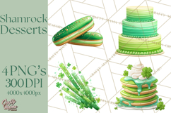 St. Patrick’s Day Dessert Bar Clipart PNG Product Image 1