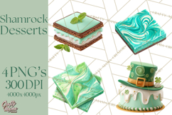 St. Patrick’s Day Dessert Bar Clipart PNG Product Image 1