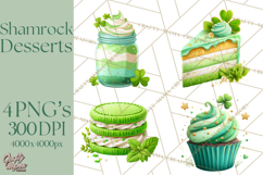 St. Patrick’s Day Dessert Bar Clipart PNG Product Image 1