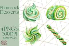 St. Patrick’s Day Dessert Bar Clipart PNG Product Image 1