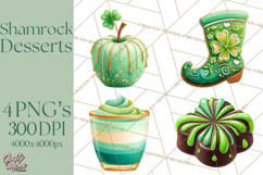 St. Patrick’s Day Dessert Bar Clipart PNG Product Image 1