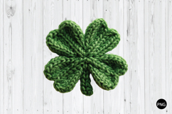 Latch Hook Yarn Shamrock PNG, Shamrock PNG Product Image 1