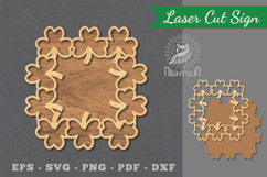 Shamrock Laser Cut Sign Product Image 1