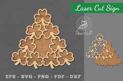 Shamrock Laser Cut Sign Product Image 1
