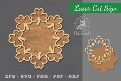 Shamrock Laser Cut Sign Product Image 1