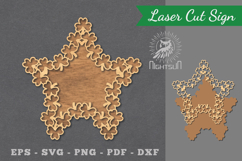 Shamrock Laser Cut Sign Product Image 1