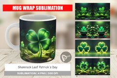 Mug sublimation design Shamrock Leaf Patrick Day Product Image 1