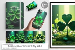 Digital Paper Shamrock Leaf Patrick Day Product Image 1