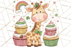 Cartoon Lucky Animals Clipart PNG, Shamrock Pets Printable Product Image 4