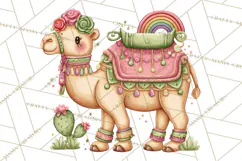 Cartoon Lucky Animals Clipart PNG, Shamrock Pets Printable Product Image 3