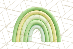 Retro St Patricks PNG Clipart, Vintage Shamrock Rainbow Product Image 3