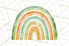 Retro St Patricks PNG Clipart, Vintage Shamrock Rainbow Product Image 3