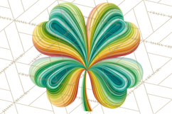 Retro St Patricks PNG Clipart, Vintage Shamrock Rainbow Product Image 2