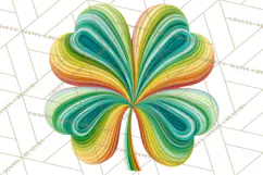 Retro St Patricks PNG Clipart, Vintage Shamrock Rainbow Product Image 2