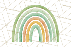 Retro St Patricks PNG Clipart, Vintage Shamrock Rainbow Product Image 4