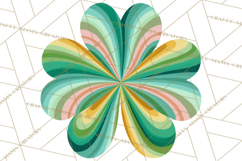 Retro St Patricks PNG Clipart, Vintage Shamrock Rainbow Product Image 3