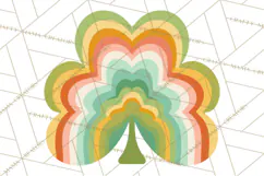 Retro St Patricks PNG Clipart, Vintage Shamrock Rainbow Product Image 3