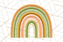 Retro St Patricks PNG Clipart, Vintage Shamrock Rainbow Product Image 5