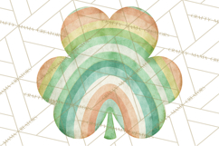 Retro St Patricks PNG Clipart, Vintage Shamrock Rainbow Product Image 4