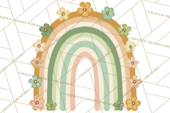 Retro St Patricks PNG Clipart, Vintage Shamrock Rainbow Product Image 5