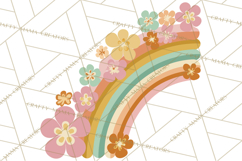 Retro St Patricks PNG Clipart, Vintage Shamrock Rainbow Product Image 4