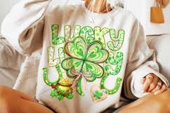 Lucky St Patrick's Day PNG, Irish PNG, Shamrock PNG, Clover Product Image 4