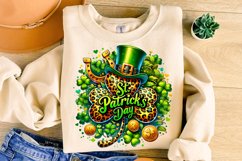 St Patrick&#039;s Day Shamrock PNG, Lucky Day PNG, Shamrock PNG Product Image 3