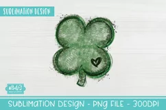 Shamrock PNG - St Patrick's Day Sublimation PNG Design Product Image 3
