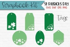 Shamrock Tags Scrapbook Kit St Patricks Day Gift Tags