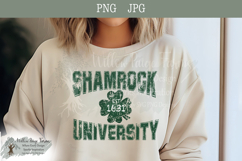 Shamrock University Est 1631| Distressed Irish Shamrock Product Image 2