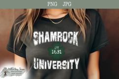 Shamrock University Est 1631| Distressed Irish Shamrock Product Image 5