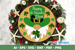 Shamrock Welcome Sign | Lucky Clover Door Hanger Lasercut Product Image 2