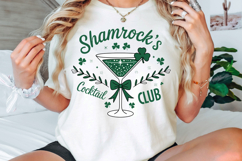 Shamrock’s Cocktail Club PNG, St. Patrick’s Day PNG Design Product Image 2