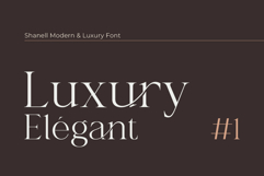 Shanell - Modern &amp; Luxury Serif Font Product Image 2
